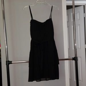 AEO Black Tiered Babydoll Dress